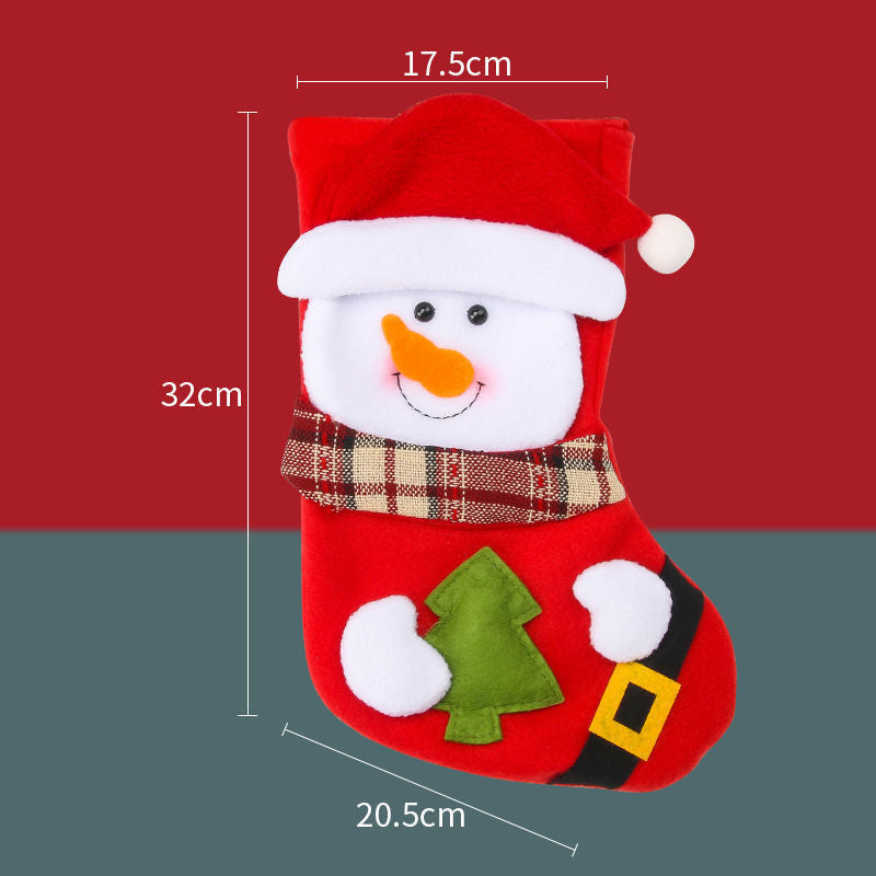 HKM-366803 Christmas Stockings Set in Large, Medium, and Small Sizes for Festive Decor