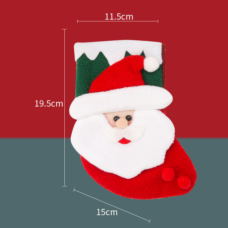 HKM-366803 Christmas Stockings Set in Large, Medium, and Small Sizes for Festive Decor