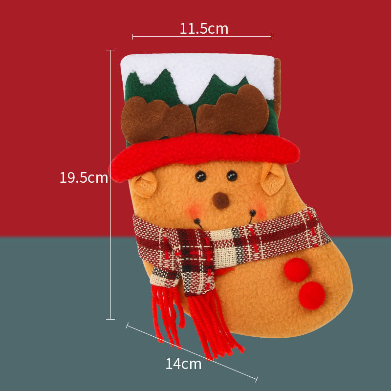 HKM-366803 Christmas Stockings Set in Large, Medium, and Small Sizes for Festive Decor