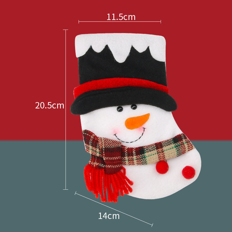 HKM-366803 Christmas Stockings Set in Large, Medium, and Small Sizes for Festive Decor