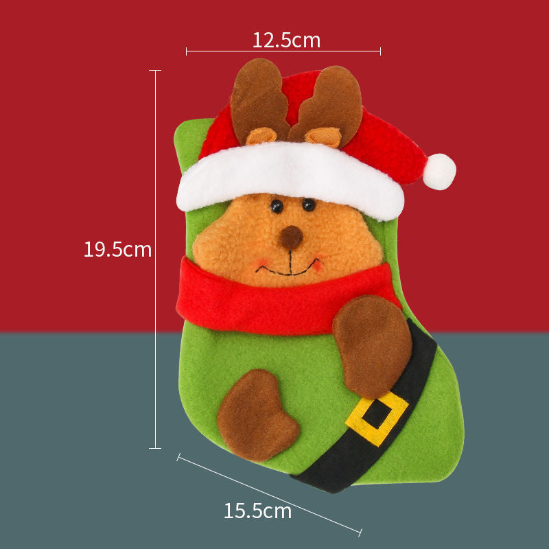 HKM-366803 Christmas Stockings Set in Large, Medium, and Small Sizes for Festive Decor