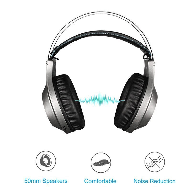 HKM-367059 NUBWO N2 Gaming Headset with Noise-Canceling Microphone and 50mm Drivers for PC and Console