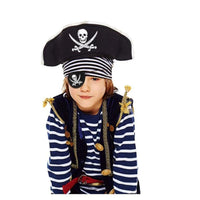HKM-367123 Caribbean Pirate Hat and Eye Mask Set for Halloween Costumes