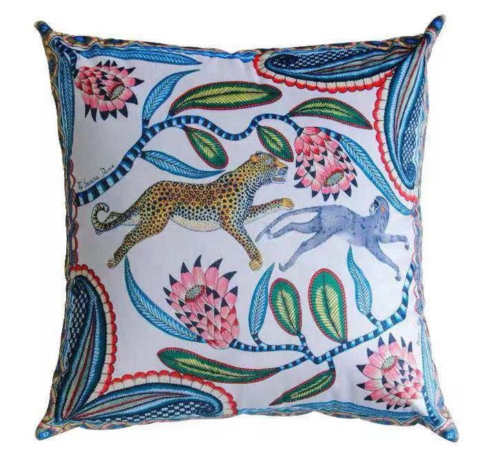 HKM-367123 French Style Velvet Cushion Cover - Cotton Material, 48x48 cm, Soft and Stylish