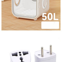 HKM-367187 Automatic Pet Drying Box with Spiral Heating Wire, 50L and 62L Capacity Options