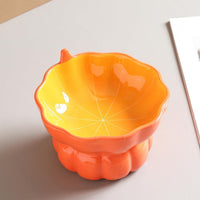 HKM-367187 Elevated Pink Ceramic Cat Food Bowl with Anti-Vomiting Design for Spinal Support