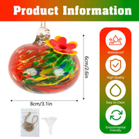 HKM-367251 Elegant Glass Bird Feeder for Outdoor Courtyards - Multiple Styles Available