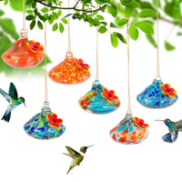 HKM-367251 Elegant Glass Bird Feeder for Outdoor Courtyards - Multiple Styles Available