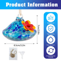 HKM-367251 Elegant Glass Bird Feeder for Outdoor Courtyards - Multiple Styles Available