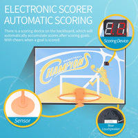 HKM-367251 Indoor Basketball Shooting Stand with Electronic Scoreboard for Kids Ages 3+