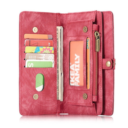 HKM-367251 Samsung Flip Leather Phone Case - Waterproof, Drop Resistant, Simple Solid Color Design
