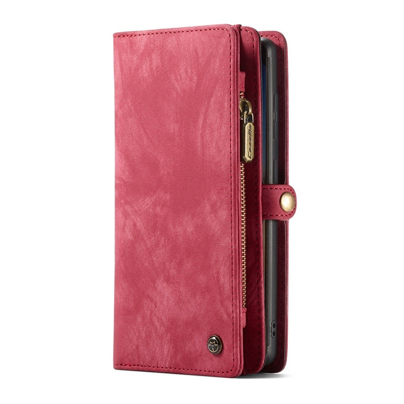 HKM-367251 Samsung Flip Leather Phone Case - Waterproof, Drop Resistant, Simple Solid Color Design