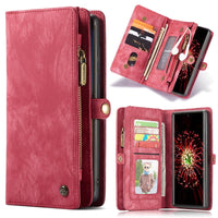 HKM-367251 Samsung Flip Leather Phone Case - Waterproof, Drop Resistant, Simple Solid Color Design