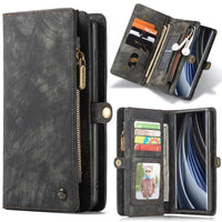 HKM-367251 Samsung Flip Leather Phone Case - Waterproof, Drop Resistant, Simple Solid Color Design