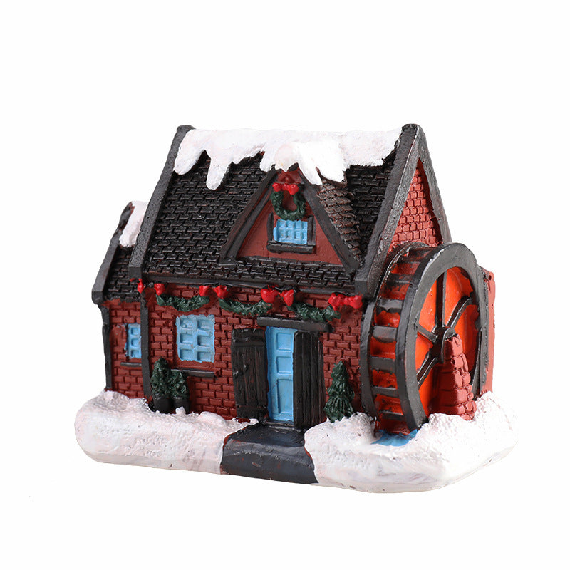 HKM-367443 Christmas Miniature House Landscape Resin Decoration - 2021 Variety Options Available