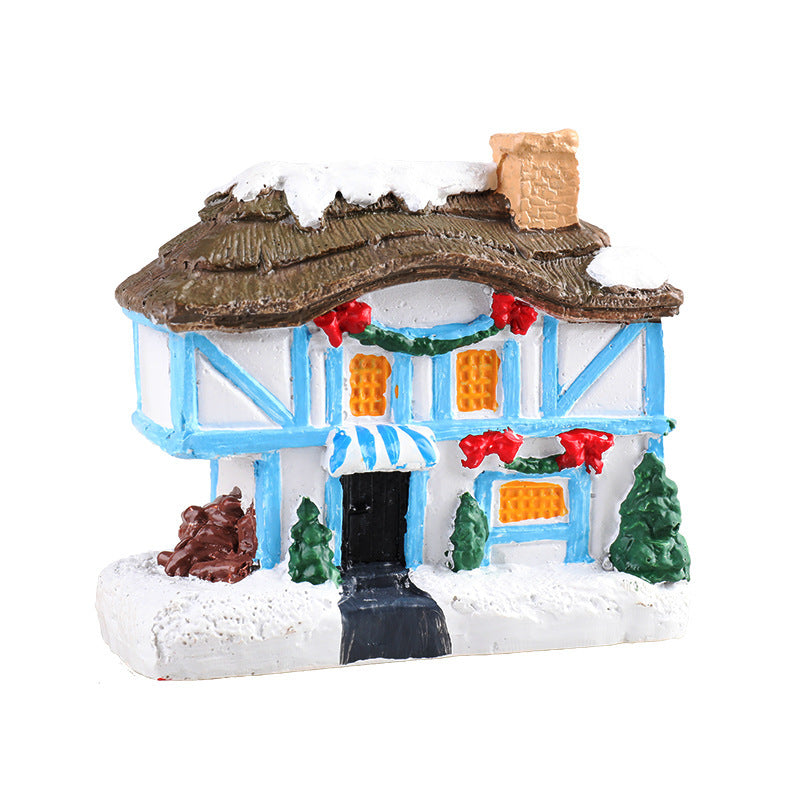 HKM-367443 Christmas Miniature House Landscape Resin Decoration - 2021 Variety Options Available