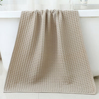 HKM-367571 Quick-Drying Plus Thick Cotton Bath Towel & Wipe - Absorbent Unisex Design, 35x35cm & 70x140cm Sizes