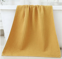 HKM-367571 Quick-Drying Plus Thick Cotton Bath Towel & Wipe - Absorbent Unisex Design, 35x35cm & 70x140cm Sizes
