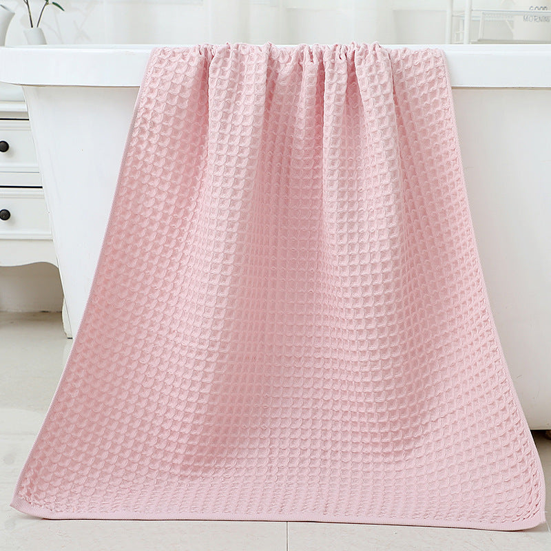 HKM-367571 Quick-Drying Plus Thick Cotton Bath Towel & Wipe - Absorbent Unisex Design, 35x35cm & 70x140cm Sizes
