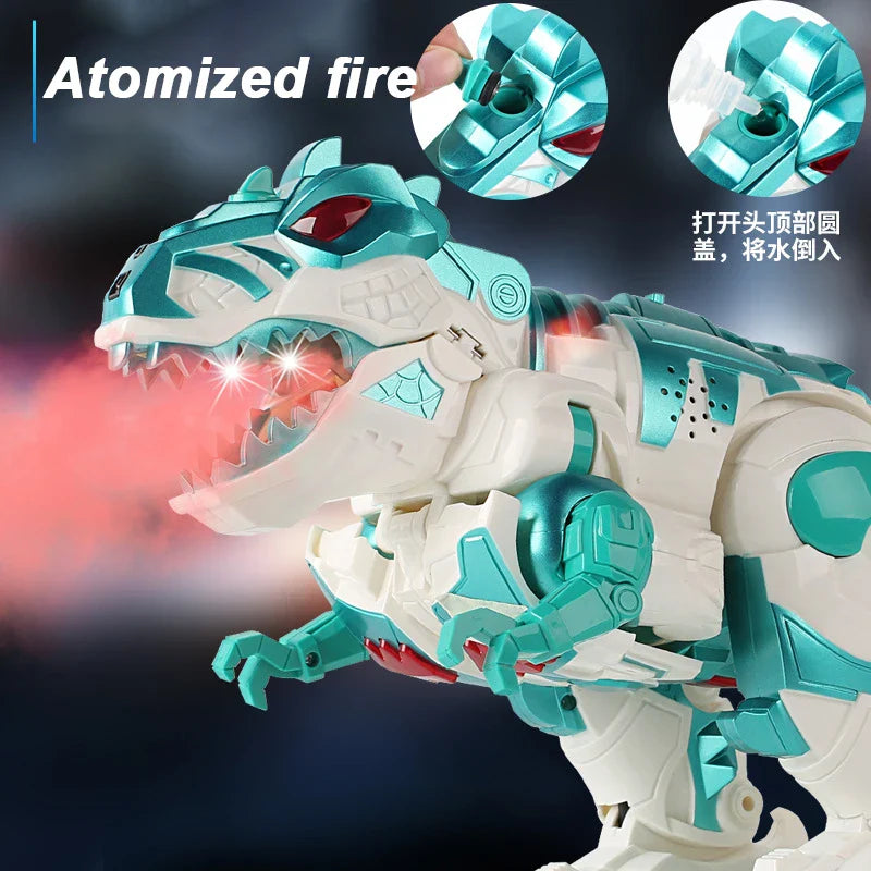 HKM-367571 RC Interactive Deformation Robot Dinosaur with Remote Control, Educational Light & Sound Features for Ages 8+