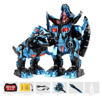 HKM-367571 RC Interactive Deformation Robot Dinosaur with Remote Control, Educational Light & Sound Features for Ages 8+