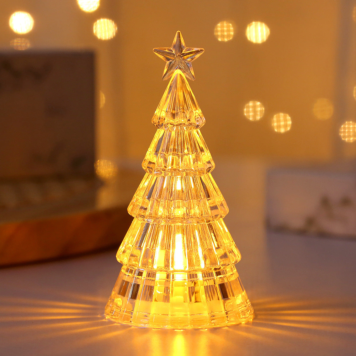 HKM-367763 Crystal Night Lamp Christmas Tree Decoration in Various Colors