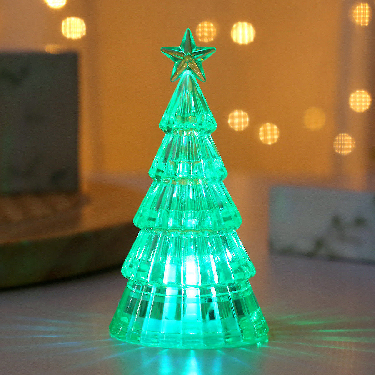 HKM-367763 Crystal Night Lamp Christmas Tree Decoration in Various Colors