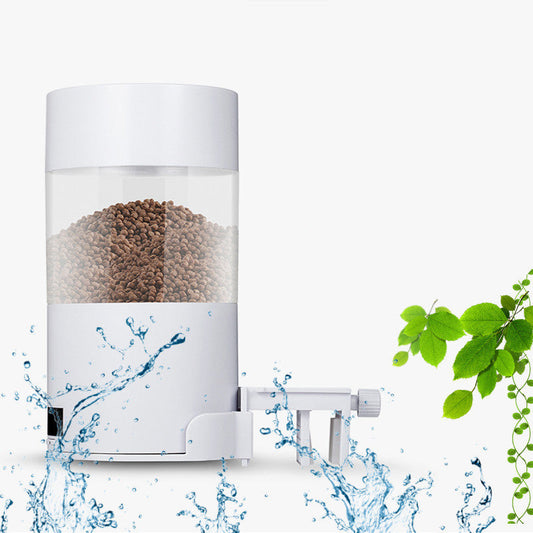 HKM-367827 Automatic Fish Feeder for Aquarium Tanks - 1.5m USB, 2-Month Battery Life, Durable ABS Material
