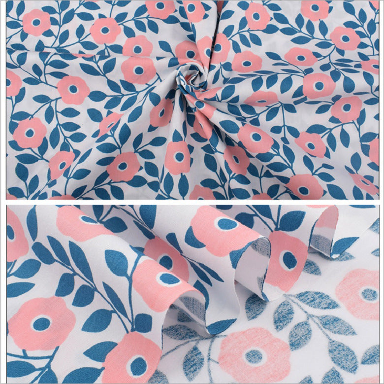 HKM-367827 Cotton Twill Printed Fabric Set for DIY Crafting and Patchwork Projects