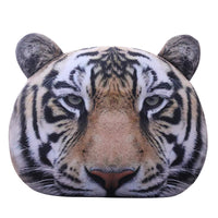 HKM-367827 Plush Tiger Headrest Pillow with Soft Short Plush Filling