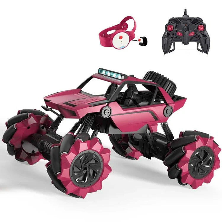 HKM-368147 All Terrain Dual Remote Control Stunt Climbing Car with Lights and Music for Kids