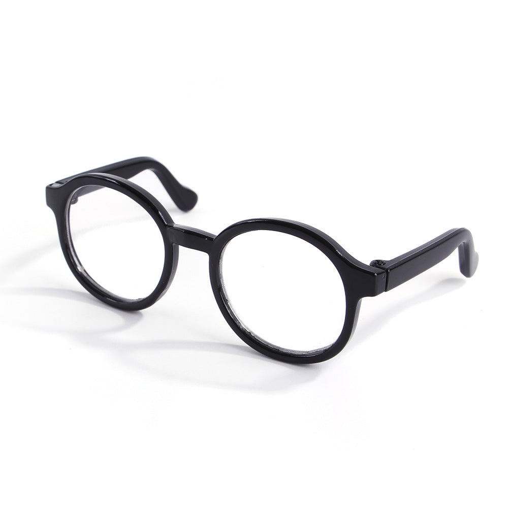 HKM-368147 Transparent Cat Glasses in Various Colors: Green, Black, Pink, Brown, Leopard Print, Sky Blue