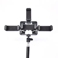 HKM-368211 Adjustable Mobile Phone Tripod 1.1m to 2.1m with Portable Design for Photography and Videography