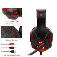 HKM-368211 Wired Gaming Headset with LED Lighting for PC and PS4