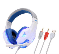 HKM-368211 Wired Gaming Headset with LED Lighting for PC and PS4
