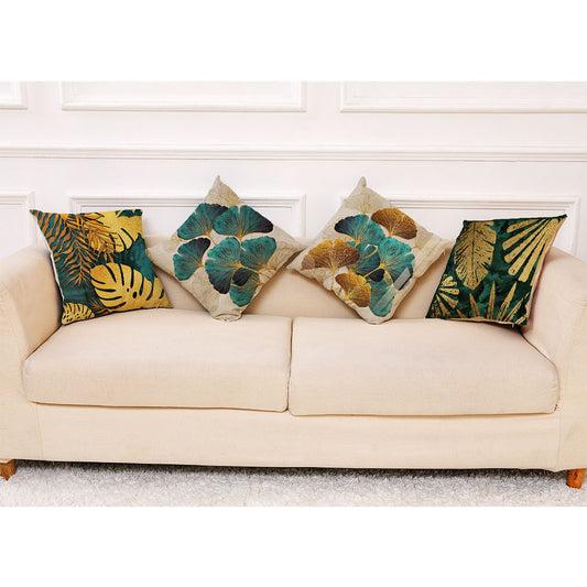 HKM-368595 Art Deco Painting Cotton Linen Pillowcase for Car and Office Use, 45x45 cm