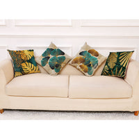 HKM-368595 Art Deco Painting Cotton Linen Pillowcase for Car and Office Use, 45x45 cm