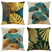 HKM-368595 Art Deco Painting Cotton Linen Pillowcase for Car and Office Use, 45x45 cm