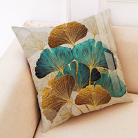 HKM-368595 Art Deco Painting Cotton Linen Pillowcase for Car and Office Use, 45x45 cm