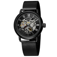 HKM-368659 Men's Fashion Casual Retro Hollow Mesh Waterproof Mechanical Watch