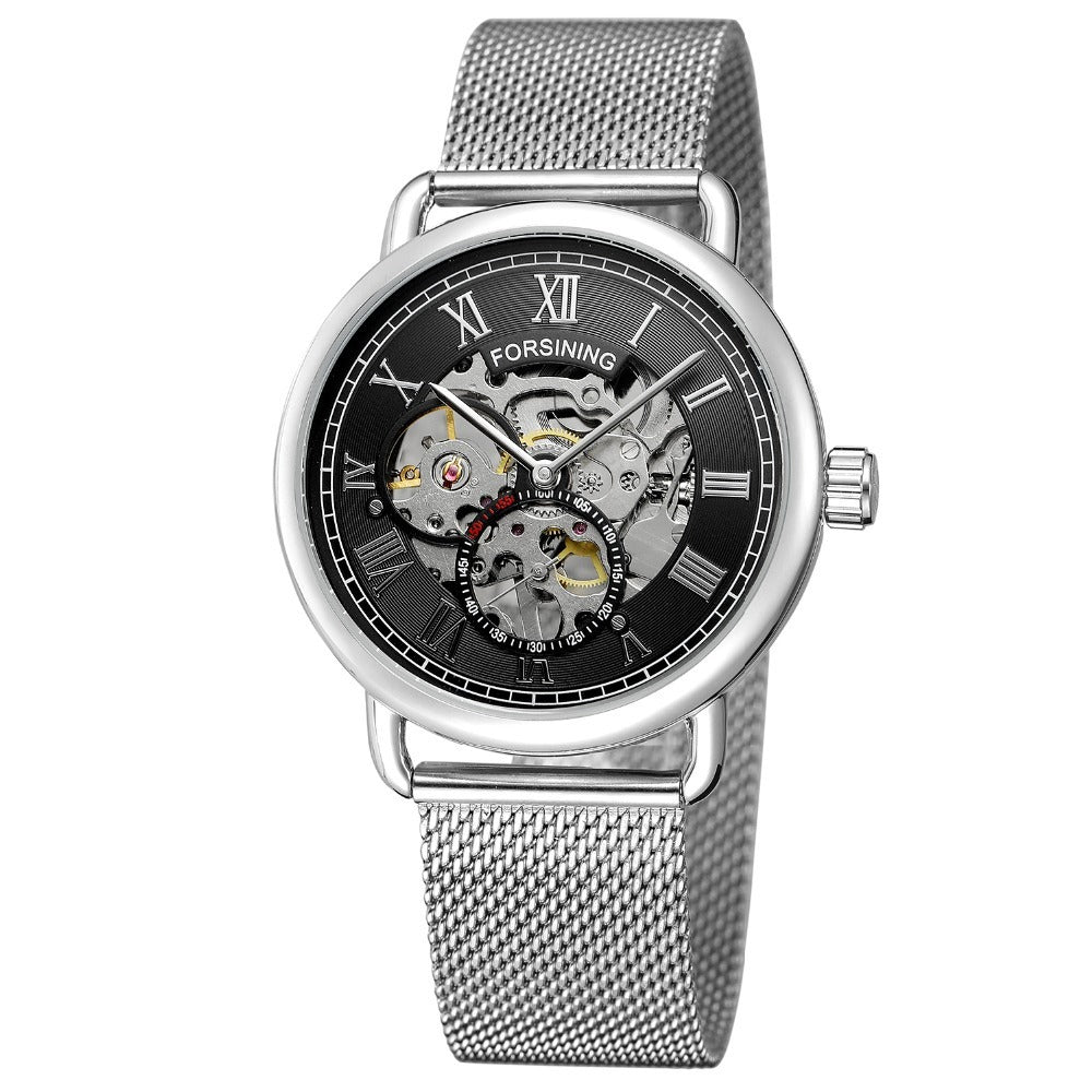 HKM-368659 Men's Fashion Casual Retro Hollow Mesh Waterproof Mechanical Watch