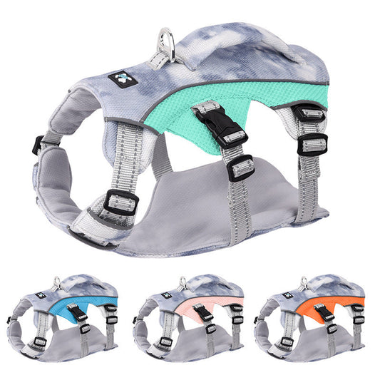 HKM-368659 Reflective Cooling Chest Strap for Pets - Lightweight Polyester in Multiple Colors