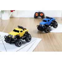 HKM-368723 Mini Remote Control Car Toy for Kids - Cartoon Design, 4 Channel Operation, 50m Range, Perfect Gift for Ages 5+