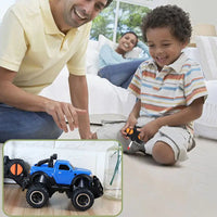 HKM-368723 Mini Remote Control Car Toy for Kids - Cartoon Design, 4 Channel Operation, 50m Range, Perfect Gift for Ages 5+
