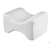 HKM-368851 Memory Foam Knee Pillow for Leg Support and Pressure Relief, Removable Velvet Cover, Ergonomic Design