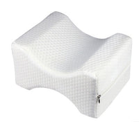 HKM-368851 Memory Foam Knee Pillow for Leg Support and Pressure Relief, Removable Velvet Cover, Ergonomic Design