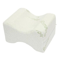 HKM-368851 Memory Foam Knee Pillow for Leg Support and Pressure Relief, Removable Velvet Cover, Ergonomic Design