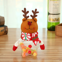 HKM-368915 Christmas-Themed Candy Jar for Kids - Festive Storage for Sweets and Chocolates, 8x17CM