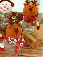 HKM-368915 Christmas-Themed Candy Jar for Kids - Festive Storage for Sweets and Chocolates, 8x17CM