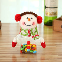 HKM-368915 Christmas-Themed Candy Jar for Kids - Festive Storage for Sweets and Chocolates, 8x17CM